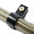 Celohliníková svorka P Clip / držák hadice - 4,8mm - černá