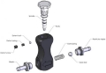 Manuální regulátor plnícího tlaku (MBC) Turbosmart Boost Tee (ball-spring)