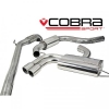 Turboback výfuk Cobra Sport Audi A3 8P 2.0 TFSI 2WD 3/5dv. (04-12) - verze s rezonátorem a náhradou katalyzátoru | 