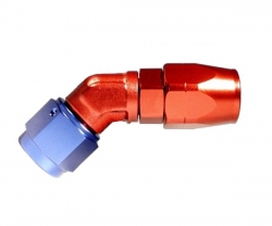 Fitinka koleno 45° D-08 (AN8) 3/4x16-UNF - cutter-system - šroubovací (zesílená s ostrým úhlem)