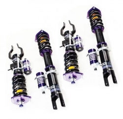 Kompletní výškově a tuhostně stavitelný podvozek D2 Racing série Super Racing pro Toyota Yaris XP90 vzadu pružina součástí tlumiče (05-11)