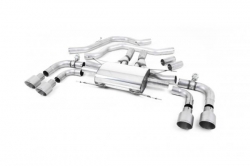 Front-pipe back výfuk Milltek Alfa Romeo Giulia Quadrifoglio 2.9 V6 Bi-Turbo (15-) - koncovky titanové