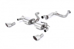 Catback výfuk Milltek Ford Focus Mk2 RS 2.5T 305PS (09-10) - verze s rezonátorem - koncovky leštěné