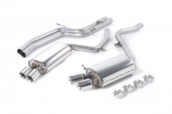 Catback výfuk Milltek Audi S5 B8 Coupe 4.2 FSI V8 Quattro manual (07-11) - verze bez rezonátoru - koncovky leštěné