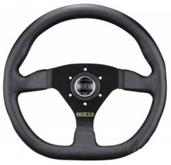 Volant Sparco L360 330mm - černý/černý - kůže