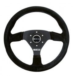 Volant Sparco R383 330mm - černý/černý - semiš