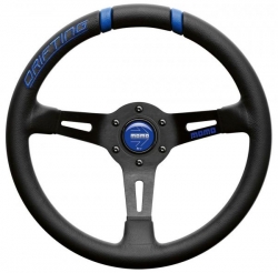 Volant Momo Drifting 330mm - černý/modrý - kůže