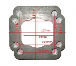 Redukční adaptér na Fiat Uno turbo IHI > T3 (ocel)