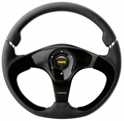 Volant Momo Nero 350mm - černý/černý - kůže