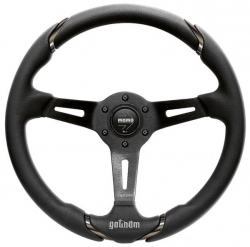 Volant Momo Gotham 350mm - černý/černý - kůže