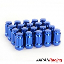 Kolové matice (štefty) Japan Racing JN2 závit M12 x 1.25 - modré (ocelové)