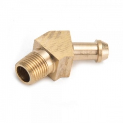 Fitinka 1/8-NPT koleno 45° na hadici 6mm (1/4) - mosazná