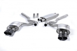 Catback výfuk Milltek Ford Mustang 5.0 V8 GT Fastback (15-18) - verze ValveSonic - koncovky černé Quad (Roush)