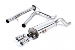 Catback výfuk Milltek Ford Fiesta Mk6 ST180 / ST200 1.6T EcoBoost (13-17) - verze bez rezonátoru - koncovka leštěná