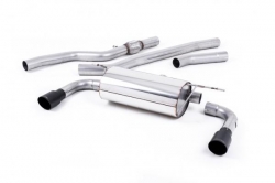 Catback výfuk Milltek BMW 4-Series F32 428i Coupe automat N20 (14-19) - verze bez rezonátoru - koncovky dual černé