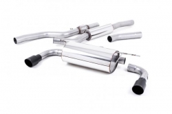 Catback výfuk Milltek BMW 4-Series F32 428i Coupe automat N20 (14-19) - verze s rezonátorem - koncovky dual černé