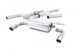 Catback výfuk Milltek BMW 4-Series F32 428i Coupe automat N20 (14-19) - verze s rezonátorem - koncovky dual leštěné