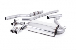 Catback výfuk Milltek BMW 4-Series F32 428i Coupe automat N20 (14-19) - verze bez rezonátoru - koncovka leštěná
