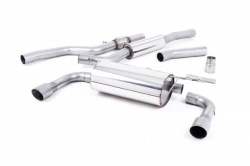 Catback výfuk Milltek BMW 4-Series F32 428i Coupe manual N20 (14-19) - verze s rezonátorem - koncovky dual titanové