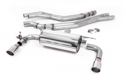Catback výfuk Milltek BMW 2-Series F22 LCI M240i Coupe (15-19) - verze bez rezonátoru - koncovky leštěné