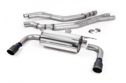 Catback výfuk Milltek BMW 2-Series F22 LCI M240i Coupe (15-19) - verze s rezonátorem - koncovky černé (homologace)