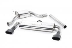 Catback výfuk Milltek Seat Leon 5F Cupra 280/290 2.0 TSI (14-) - verze s rezonátorem - koncovky černé Oval (homologace)