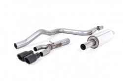 Catback výfuk Milltek Seat Leon 5F FR 1.4 TSI SC 5dv. (13-) - verze s rezonátorem - koncovky černé