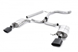 Catback výfuk Milltek Seat Leon 5F ST Cupra 280/290 2.0 TSI (15-) - verze bez rezonátoru - koncovky černé Oval
