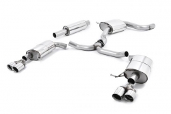 Catback výfuk Milltek Seat Leon 5F ST Cupra 280/290 2.0 TSI (15-) - verze s rezonátorem - koncovky leštěné Quad (homologace)