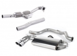 Turboback výfuk Milltek VW Golf 5 GTi ED30 2.0 TFSI 230PS (06-09) - verze bez rezonátoru - koncovka leštěná