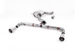 Catback výfuk Milltek VW Golf 6 GTi 2.0 TFSI 210PS (09-13) - verze bez rezonátoru Race - koncovky leštěné