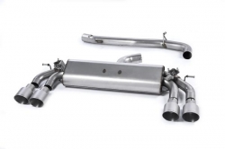 Catback výfuk Milltek VW Golf 7 R 2.0 TSI 300PS (14-16) - verze bez rezonátoru - koncovky titanové