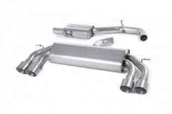 Catback výfuk Milltek VW Golf 7 R 2.0 TSI 300PS (14-16) - verze s rezonátorem Race - koncovky titanové