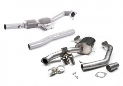 Turboback výfuk Milltek VW Jetta 6 GLI 2.0 TSI (11-) - koncovka leštěná - závodní katal.