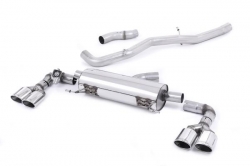 Catback výfuk Milltek Audi S1 8X 2.0 TFSI Quattro (14-) - verze bez rezonátoru - koncovky leštěné Oval