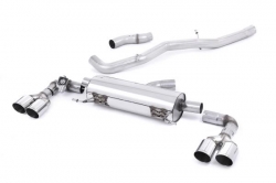 Catback výfuk Milltek Audi S1 8X 2.0 TFSI Quattro (14-) - verze bez rezonátoru - koncovky leštěné kulaté