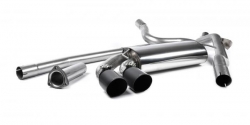 Downpipe back Milltek Audi Coupe UR Quattro 10v Turbo (81-89) - verze bez rezonátoru - koncovka černá