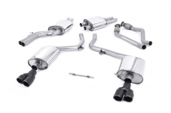 Catback výfuk Milltek Audi S5 B8 Sportback 3.0 TFSI Quattro (10-11) - verze s rezonátorem - koncovky černé GT (homologace)