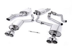 Catback výfuk Milltek Audi S5 B8.5 3.0 TFSI Coupe/Cabrio (11-) - verze s rezonátorem - koncovky leštěné