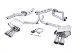 Catback výfuk Milltek Audi S5 B8.5 3.0 TFSI Coupe/Cabrio (11-) - verze s klapkami - koncovky titanové