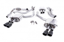 Catback výfuk Milltek Audi S5 B9 3.0 TFSI V6 Coupe sport. difer. (17-) - verze s rezonátorem - koncovky černé Oval (homologace)
