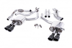Catback výfuk Milltek Audi S5 B9 3.0 TFSI V6 Sportback bez sport. difer., s výzt./bez výzt. (17-) - verze bez rezonátoru - koncovky černé Oval