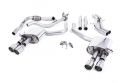Catback výfuk Milltek Audi S5 B9 3.0 TFSI V6 Sportback bez sport. difer., s výzt./bez výzt. (17-) - verze bez rezonátoru - koncovky leštěné GT90