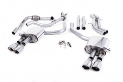 Catback výfuk Milltek Audi S5 B9 3.0 TFSI V6 Sportback bez sport. difer., s výzt./bez výzt. (17-) - verze bez rezonátoru - koncovky leštěné Oval