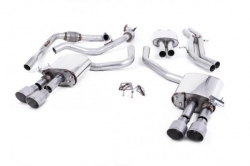 Catback výfuk Milltek Audi S5 B9 3.0 TFSI V6 Sportback bez sport. difer., s výzt./bez výzt. (17-) - verze s rezonátorem - koncovky titanové GT100 (homologace)