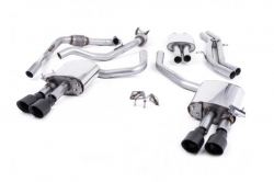Catback výfuk Milltek Audi S5 B9 3.0 TFSI V6 Sportback bez sport. difer., s výzt./bez výzt. (17-) - verze s rezonátorem - koncovky karbonové (homologace)