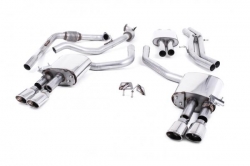 Catback výfuk Milltek Audi S5 B9 3.0 TFSI V6 Sportback sport. difer, bez výzt. (17-) - verze s rezonátorem - koncovky leštěné Oval (homologace)
