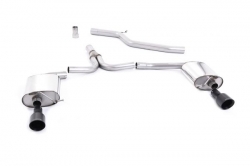Catback výfuk Milltek Audi A5 Coupe 2.0 TDi (07-16) - koncovky černé Dual