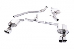 Catback výfuk Milltek Audi A5 Coupe S line 2.0 TFSI 2WD/Quattro S tronic (08-16) - koncovky leštěné Quad (homologace)