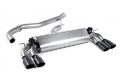 Catback výfuk Milltek Audi S3 8V 2.0 TFSI Quattro 3-dv. (13-) - verze bez rezonátoru - koncovky černé Oval